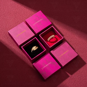 Cajas de Joyería de Lujo Autoarmables con Asa y Forro de Algodón, Cierre Magnético, Empaque Ecológico para Pequeñas Empresas - Product Image 1