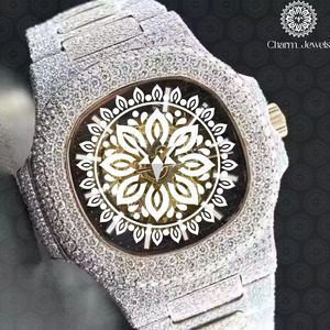 Charm_Jewels Luxury <b>Mechanical</b> <b>Watch</b> Stainless Steel Square Case 42mm Sapphire Dial Hollow Out Design Unisex Fashion - Product Image 1
