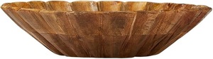 Tazón de Madera Clásico Desechable para Servir en Fiestas, Hecho a Mano, de Madera Natural, para Ensaladas, Frutas y Aperitivos, Vajilla Rústica para la Mesa del Hogar - Product Image 2
