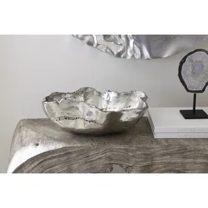 Tazón Decorativo de Cerámica de Lujo Hecho a Mano con Acabado Pulido, Forma Irregular para Frutas, Mesa de Comedor, Mesa de Centro, Sala de Estar - Product Image 1