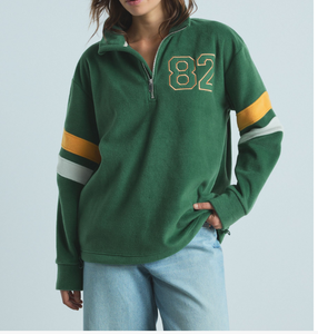 Soft Sherpa Fleece Autumn New Women Casual Pullover Long Sleeve Crew Neck Half <b>Zip</b> <b>up</b> Pullover Sweatshirt for Women - Product Image 1