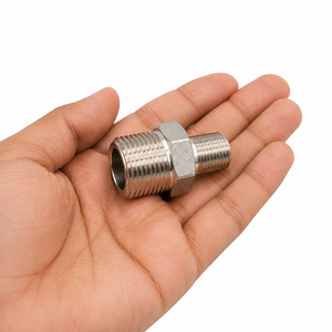Adaptateur fileté mâle en laiton, raccord hexagonal, surface polie, modèle CSFPL, marque Cnc Shop Floor - Product Image 4
