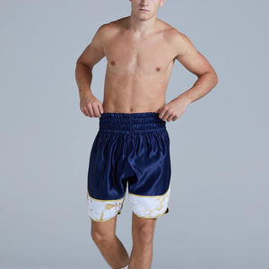 Shorts de boxe athlétiques pour hommes en satin légers, pour compétition, avec ceinture élastique large - Product Image 5