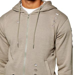 Conjunto Deportivo Personalizado para Hombre, Sudadera con Capucha y Pantalones Deportivos, Estilo Vintage Lavado, Ropa Deportiva Informal, Dos Piezas - Product Image 5