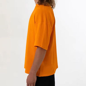 Custom Logo Regular Fit <b>T</b>-<b>Shirt</b> for <b>Men</b> Heavyweight Cotton O-Neck Casual Print Drop Shoulder Raglan Sleeve Knitted - Product Image 5