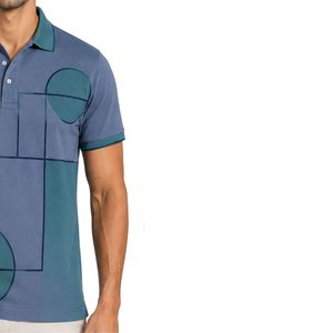 Camiseta Polo Personalizada para Hombre en Azul Acero y Verde Azulado, Manga Corta, Informal, para Golf, OEM, Marca Privada, Transpirable, Uniforme, Venta al Por Mayor - Product Image 4