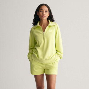 Pull demi-zip délavé pour femme Silk Road Premium – Vêtement d'été décontracté, durable et élégant, anti-boulochage, en polyester/coton - Product Image 3