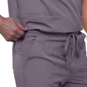 Wholesale Custom Logo High Quality Stretchable V-neck Men Medical Scrub <b>Set</b> Breathable Hospital <b>Doctor</b> Nurse Uniform Suit - Product Image 5