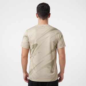 เสื้อยืดกีฬาพิมพ์ลายทั้งตัวสำหรับผู้ชาย ระบายอากาศได้ดี เหมาะสำหรับออกกำลังกาย วิ่ง และฝึกซ้อม - Product Image 6