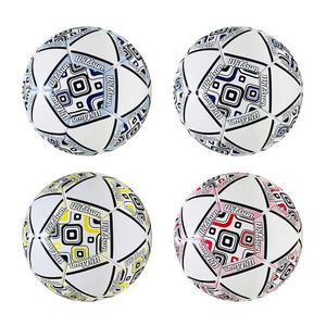 Balón de Fútbol Widbun de PU con Impresión por Sublimación, para Todas las Temporadas, Entrenamiento al Aire Libre, Patrón Blanco y Azul - Product Image 6
