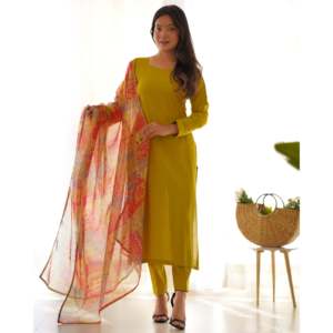 Top estampado floral de diseñador y Dupatta para fiesta, talla XS - Product Image 4