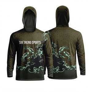 เสื้อฮู้ดแขนยาวพิมพ์ลายซับลิเมชั่นแห้งเร็วทรงสปอร์ตสำหรับผู้ชาย Six Trend Sports เหมาะสำหรับใส่ในฤดูร้อน - Product Image 1