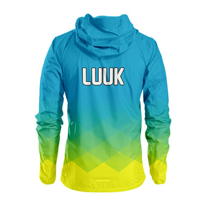 Chaqueta Cortavientos con Capucha para Hombre LUUK, Color Degradado, Estampada, de Poliéster, Impermeable, Deportiva, para Primavera y Actividades al Aire Libre - Product Image 2