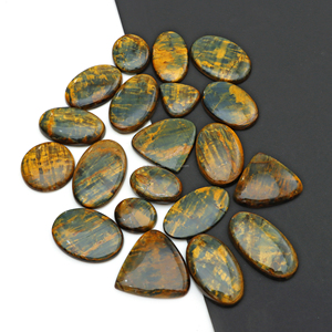 Cabujones Sueltos de Nellite Pietersite Natural Certificados por Terceros, Corte Ovalado, 20-45mm, para Fabricación de Joyería, Venta al Por Mayor - Product Image 6
