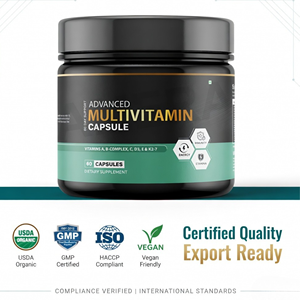 วิตามินรวมและแร่ธาตุแบบแคปซูล ธรรมชาติ สำหรับคนทานมังสวิรัติ 60 แคปซูล/ขวด ปรับปริมาณได้ รับผลิตแบบ Contract Manufacturing - Product Image 5