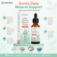 Gotas de Zeolita Detox Zee con Vitamina D3 y B12 para el Apoyo Inmunitario y Óseo, Suplemento de Marca Privada OEM