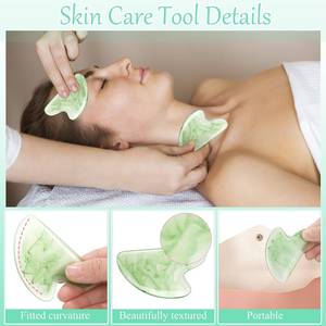 Outil Gua Sha artisanal en résine et quartz rose pour la décoration intérieure, style amour, grattoir de massage corporel naturel - Product Image 2
