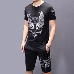 T-shirt et short pour hommes, vêtements d'entraînement personnalisés, OEM, - Product Image 1
