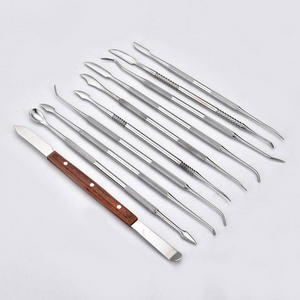 Double-Ended Stainless Steel Spatula Knife Carving <b>Tool</b> for Lab Stainless Steel Dentistry Wax Clay Sculpting <b>Engraving</b> <b>Tools</b> Set - Product Image 4