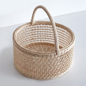 Panier à fleurs en rotin prêt à l'exportation, paniers tissés décoratifs à bas prix, organisateur en fibres naturelles - Product Image 2