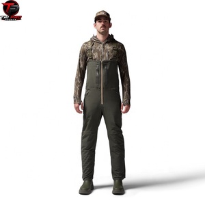 Pantalones de camuflaje impermeables para caza, peto con tirantes, leggings para pesca al aire libre, para hombre, verde ciprés oscuro - Product Image 2