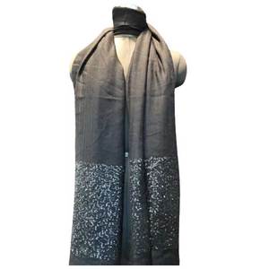 High Quality Wool Stole With Embroidery Work New Design Cotton Shawl/<b>Scarf</b> for Girls Available From <b>Indian</b> Exporter - Product Image 3