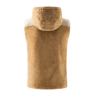 Vente Flash : Gilet d'hiver pour homme en polaire sherpa, respirant, couleur unie, fermeture éclair, sans manches, coupe-vent, épais et chaud, service OEM - Product Image 2