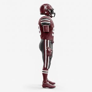 Maillots de football américain personnalisés de haute qualité en gros, rétro, en maille respirante, 100 % polyester, col en V, sublimés - Product Image 2