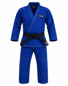 Kimono de judo F2WIN blanc et noir, pantalon unisexe pour adulte, coupe régulière, coton durable, léger, séchage rapide, vêtements d'arts martiaux respirants - Product Image 6