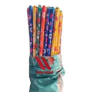 Manche de balai en bois du Vietnam 2 en 1 matériau d'eucalyptus enduit de PVC brosse de nettoyage durable écologique - Product Image 1