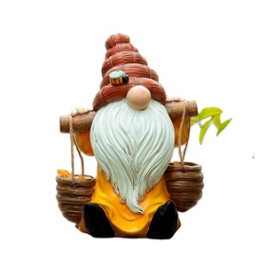 Mignon Résine Gnome <span class=keywords><strong>Solaire</strong></span> Lumières Décor <span class=keywords><strong>De</strong></span> Noël Amour-Style Résine Statue Sculpture Artisanat Maison Cadeaux ou Figurines - Product Image 3