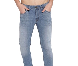 Pantalones Vaqueros Azules Transpirables con Bolsillo Lateral para Hombre, Servicio OEM, Alta Calidad, Logotipo Personalizado, Pantalones Vaqueros de Motociclista - Product Image 1