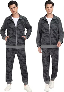 Fabricantes de Conjuntos Deportivos de Camuflaje Extra Grandes Personalizados, Pantalones Cargo de Camuflaje, Sudadera con Cierre, Conjunto Deportivo, Ropa Urbana, Conjunto Deportivo de Camuflaje para Hombre - Product Image 6