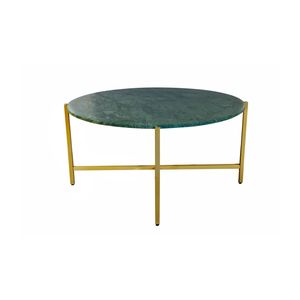 Elegant Sturdy 17\" Green Marble Nesting <b>Table</b> with Golden Metal Frame Luxurious <b>Space</b> <b>Saving</b> Design Coffee <b>Tables</b> - Product Image 4
