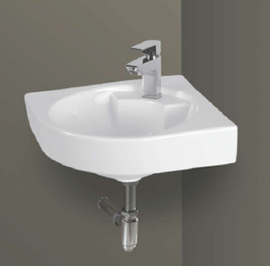 Lavabo de Pared TRENZ CORNER, Versátil para Baño, Lavadero, Hotel, Escuela, Fácil de Limpiar, Elegante para Apartamento - Product Image 1