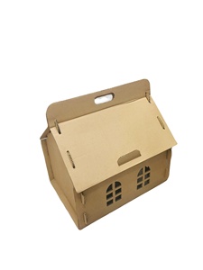 Casa para Gatos Portátil y Ecológica ROYAL PET, Caja Cuadrada Autoarmable, Rascador para Gatos, Refugio de Entretenimiento Hecho de Cartón Corrugado - Product Image 2