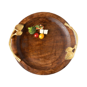 Plateau en bois artisanal élégant, planche de service en bois naturel pour la salle à manger, la cuisine et la décoration de la maison - Product Image 5