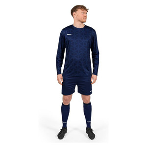 <b>Men</b>’s Geo <b>Long</b> Sleeve Soccer Kit – Adult Uniform Set with Shirt, Shorts & <b>Socks</b> – Quick Dry Polyester – XS-XXL - Product Image 1