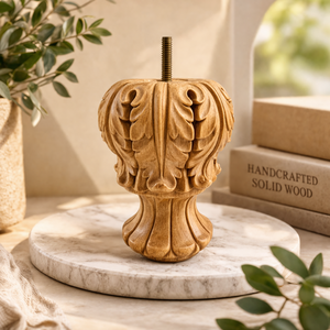 Luxury Carved Solid Wood Furniture Leg Classic Turned Design for Sofa Cabinet <b>Coffee</b> <b>Table</b> Replacement - Product Image 6