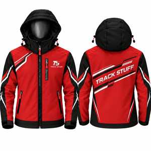 Chaqueta Softshell Impermeable Personalizada con Capucha para Unisex, Ropa de Trabajo Informal de Otoño para Exteriores con Cremallera Frontal y Logotipo - Product Image 4