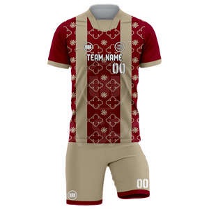 ชุดฟุตบอลสั่งทำพิเศษ คุณภาพสูง ป้องกันแบคทีเรีย ระบายอากาศได้ดี แห้งเร็ว ผ้าสแปนเด็กซ์/โพลีเอสเตอร์ เสื้อและกางเกงขาสั้น รับผลิตแบบ OEM ODM - Product Image 3