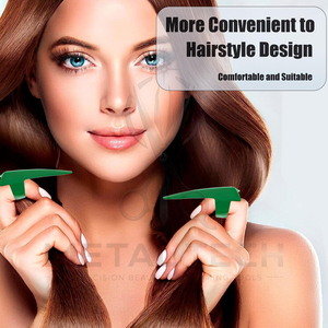 Good Supplier In Green Color Hair Styling Uses Hair <b>Braids</b> Parting & Sectioning Rings Set Stainless Steel Stitch <b>Braid</b> Tools - Product Image 5