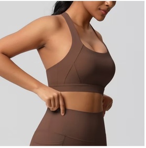 Women's Lightweight Yoga Sports <b>Bra</b> with Front Custom Logo High Quality Quick Dry Seamless Breathable Four-Way <b>Stretch</b> - Product Image 6