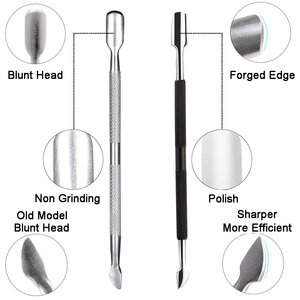 Black Trimmer Cuticle Pusher Nipper Stainless Steel Sharp Remover Cutter Clipper Durable Pedicure Manicure Tools Wide Jaw - Product Image 2