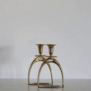 Exceptional Craftmanship <b>Brass</b> <b>Candlestick</b> Holder Set With Tapered Design For Home Decoration - Product Image 3