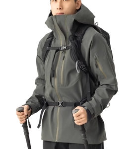 Veste coupe-vent softshell unisexe imperméable pour la randonnée en plein air, fabriquée par un fabricant OEM - Product Image 2