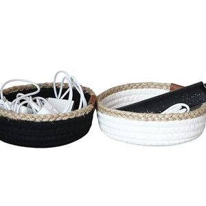 Customised Handmade Eco-Friendly Seagrass Woven Multifunction Storage Basket Lid for Dining Room Small Desktop Flower Gift - Product Image 1