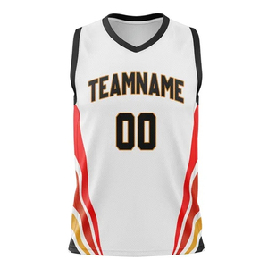 เสื้อบาสเก็ตบอลแบบใหม่สั่งทำได้ ยูนิเซ็กซ์ ระบายอากาศได้ดี พิมพ์ลายแบบ Sublimation โลโก้ด้านหน้า ดีไซน์โดดเด่น ทรงพอดีตัว - Product Image 6