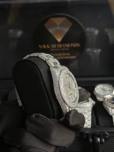 Montre de luxe Iced Out avec diamants Moissanite VVS1 et mouvement automatique, style Hip Hop Bussdown - Product Image 3