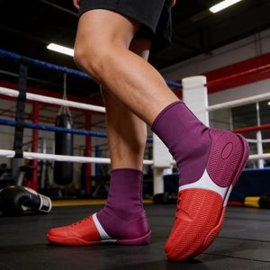 Zapatos de Boxeo Profesionales con Suela Antideslizante, Calzado de Entrenamiento Ligero y Transpirable para Boxeo y Lucha Libre - Product Image 4